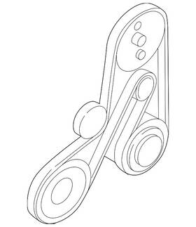 30731808 Volvo Genuine Serpentine Belt