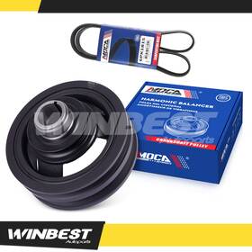 Wbhba16sp61 Winbest Autoparts Harmonic Balancer Serpentine Belt For Escalade Silverado Tahoe Gmc Sierra Yukon