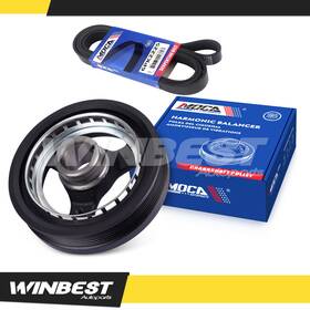 Wbhba48sp60 Winbest Autoparts Harmonic Balancer Serpentine Belt For Chevy Venture Silhouette Pontiac Montana
