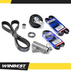 Wbtbk43hyt26sp4274 Winbest Autoparts Timing Belt Kit 2x Epdm Belts With Tensioner For 97-00 Audi A4 Volkswagen 1.8l Wbtbk43hyt26sp4274 Winbest Autoparts Timing Belt Kit 2x Epdm Belts With Tensioner For 97-00 Audi A4 Volkswagen 1.8l
