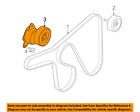 Ys4z6b209aa Ford Oem Fan Belt Tensioner