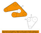 Zzp018381c Mazda Oem Drive Fan Belt