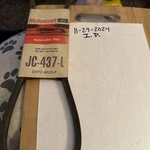 Motorcraft Automotive Accessory Drive V-belt JC-437-L. Fixed Price $7.29.