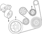 Genuine Nissan Serpentine Belt 11720-6RC0D. Fixed Price $71.49.