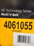 Serpentine Belt Continental 4061055. Fixed Price $13.99.
