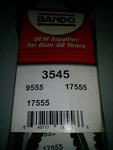 Accessory Drive Belt-rpf Precision Engineered Raw Edge Cogged V-belt Bando 3545. Fixed Price $11.24.