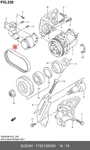 Genuine Oe Belt V 1752185090 For Suzuki 17521-85090. Fixed Price $94.80.