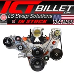 Ict Billet Ls Truck - High Mount Alternator / Power Steering Pump Bracket Kit. Fixed Price $181.99.