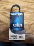 Dayco Poly Rib E040357 Serpentine Belt High-quality Auto Part, Universal Fit. Fixed Price $15.00.