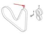 New Volkswagen Arteon 3H7 V-ribbed Belt 06Q903137A 06Q-903-137-A. Fixed Price $40.30.