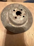 Single Groove 4-BOLT V-belt Water Pump Crank Pulley Classic Car. Fixed Price $52.50.