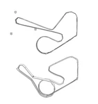 Genuine Mopar Serpentine Belt 5281668AA. Fixed Price $61.78.