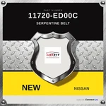 Genuine 2008-2011 Nissan Versa Serpentine Belt 11720-ED00C. Fixed Price $28.00.
