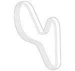 Genuine Mercedes-benz V-ribbed Belt 003-993-43-96. Fixed Price $44.10.