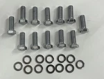 Chrome Chevy Intake Hex Head 12PC Bolt Kit 283-400 V6 90. Fixed Price $16.95.