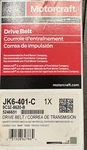 Motorcraft JK6-401-C V Belt. Fixed Price $36.00.