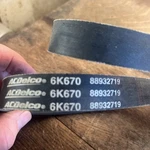 Nos Acdelco Serpentine BELT6K670 Gm #88932719. Fixed Price $29.95.