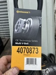 Continental Multi-v-belt 4070873 7PK2217. Fixed Price $22.00.