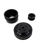 Black Billet Aluminum Serp Underdrive Pulley Set Sbf Ford Windsor V8 302 351W. Fixed Price $99.99.