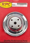 Racing Power Co-packaged Chrome Steel Water Pump Pulley Long Sbc 6.3 Dia R9604. Fixed Price $42.95.