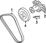 Genuine Mitsubishi Drive Belt MD338513. Fixed Price $20.63.