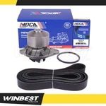 Plastic Impeller Water Pump W/ Belt For 07-10 Dodge Ram 2500 3500 6.7L Ac. Fixed Price $47.50.