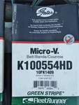 New Gates K100554HD Green Stripe Heavy Duty Serpentine Belt 1-3/8" X 56". Fixed Price $29.25.