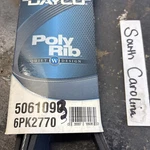 Serpentine Belt Dayco 5061090 / 6PK2770 Poly Rib. Fixed Price $27.00.