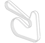 Genuine Mercedes-benz V-ribbed Belt 003-993-87-96. Fixed Price $37.40.