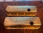 Gold Moroso Big Block Chevy Valve Covers. Fixed Price $249.00.