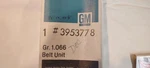 Gm# 3953778 Nos Fan Belt Ncrs Vintage Real With The Correct Writing. Fixed Price $50.00.