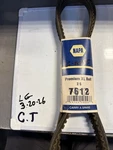 Napa Premium Xl Belt 25-7612, Same As 25-18555, Vintage Nos, Made Usa. Fixed Price $12.60.