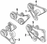 Genuine Volkswagen Power Steering Belt 037-145-271-E. Fixed Price $19.44.