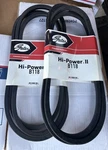 (lot Of 2 ) Gates B118 Hi-power Ii Classical Section Wrapped V-belts. Fixed Price $30.00.