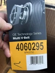 Continental Multi-v-belt 4060295 6PK0750. Fixed Price $18.50.