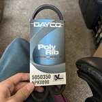 Serpentine Belt Dayco 5050350. Fixed Price $9.95.