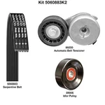 Dayco 5060883K2 Serpentine Belt Drive Component Kit Main. Fixed Price $108.96.
