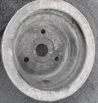 1968-76 327-350 Gm Original Gro. Crank Pulley Ps #3956666AG. Fixed Price $30.00.
