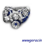 March Performance Style Track 429,460 Big Block Ford Serpentine Pulley System. Fixed Price $2535.00.