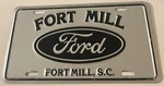 Vintage Fort Mill Ford Dealership Booster License Plate South Carolina. Fixed Price $49.99.