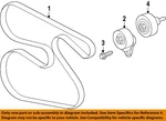 Gm Oem 17-25 Acadia Cooling Belts Pulleys-serpentine 12649097. Fixed Price $37.03.