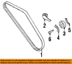 Hyundai Oem 99-04 Santa Fe Cooling Belts Pulleys-serpentine 2521237112. Fixed Price $19.90.