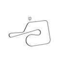 Genuine Mopar Serpentine Belt 68452779AA. Fixed Price $29.50.