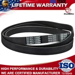 6PK1955 77 Inch Serpentine Belt For Chrysler Dodge Jeep Grand Cherokee Ram 3.6L. Fixed Price $14.95.