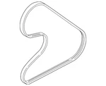 Genuine Mitsubishi Power Steering Belt MD365263. Fixed Price $29.96.