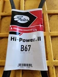 Gates B67 Hi Power Ii Classical Section Wrapped V Belt 21/32 X 70 Inches. Fixed Price $10.55.