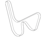 Genuine Gm V-ribbed Serpentine Belt 19244950. Fixed Price $66.41.