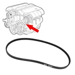 Water Pump Alternator Rubber Belt For 2019-2024 Ram 1500 Truck Replace 5281957AA. Fixed Price $18.99.
