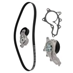 Serpentine Belt Tensioner Water Pump Kit + Gasket For Toyota Camry 2012-17 495K6. Fixed Price $65.81.