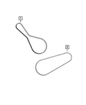 Genuine Mopar Serpentine Belt 05281963AA. Fixed Price $40.78.